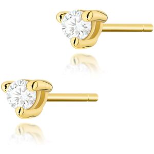 Inny producent Złote kolczyki K0035 Diament 2 x 0,04ct żółte złoto pr. 585 Inny producent Złote kolczyki K0035 Diament 2 x 0,04ct żółte złoto pr. 585