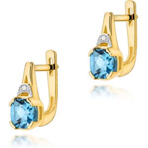 Inny producent Złote kolczyki K0040 Topaz 2 x 1,10ct żółte złoto pr. 585 Inny producent Złote kolczyki K0040 Topaz 2 x 1,10ct żółte złoto pr. 585