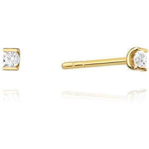 Inny producent Złote kolczyki K0055 Diament 2 x 0,04ct żółte złoto pr. 585 Inny producent Złote kolczyki K0055 Diament 2 x 0,04ct żółte złoto pr. 585