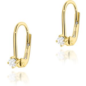 Inny producent Złote kolczyki K0057 Diament 2 x 0,10ct żółte złoto pr. 585 Inny producent Złote kolczyki K0057 Diament 2 x 0,10ct żółte złoto pr. 585