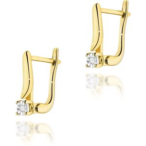 Inny producent Złote kolczyki K0065 Diament 2 x 0,0086ct żółte złoto pr. 585 Inny producent Złote kolczyki K0065 Diament 2 x 0,0086ct żółte złoto pr. 585