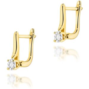 Inny producent Złote kolczyki K0065 Diament 2 x 0,03ct żółte złoto pr. 585 Inny producent Złote kolczyki K0065 Diament 2 x 0,03ct żółte złoto pr. 585