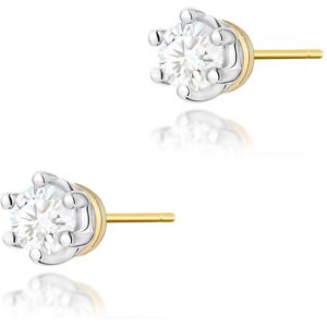 Inny producent Złote kolczyki K0068 Diament 2 x 0,15ct żółte złoto pr. 585 Inny producent Złote kolczyki K0068 Diament 2 x 0,15ct żółte złoto pr. 585