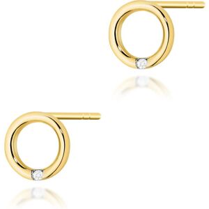 Inny producent Złote kolczyki K0082 Diament 2 x 0,005ct żółte złoto pr. 585 Inny producent Złote kolczyki K0082 Diament 2 x 0,005ct żółte złoto pr. 585