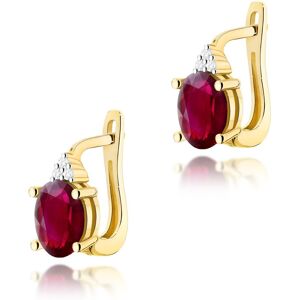 Inny producent Złote kolczyki K0308 Rubin 2 x 1,00ct żółte złoto pr. 585 Inny producent Złote kolczyki K0308 Rubin 2 x 1,00ct żółte złoto pr. 585