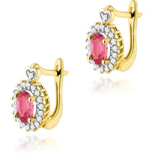 Inny producent Złote kolczyki K0312 Topaz Różowy 2 x 0,50ct żółte złoto pr. 585 Inny producent Złote kolczyki K0312 Topaz Różowy 2 x 0,50ct żółte złoto pr. 585