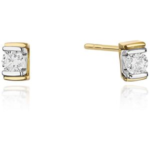 Inny producent Złote kolczyki K0343 Diament 2 x 0,10ct żółte złoto pr. 585 Inny producent Złote kolczyki K0343 Diament 2 x 0,10ct żółte złoto pr. 585