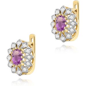 Inny producent Złote kolczyki K0354 Ametyst 2 x 0,40ct żółte złoto pr. 585 Inny producent Złote kolczyki K0354 Ametyst 2 x 0,40ct żółte złoto pr. 585