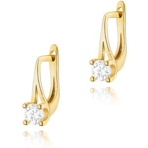 Inny producent Złote kolczyki K0381 Diament 2 x 0,20ct żółte złoto pr. 585 Inny producent Złote kolczyki K0381 Diament 2 x 0,20ct żółte złoto pr. 585