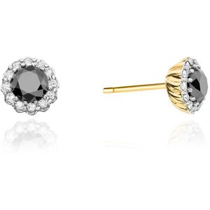 Inny producent Złote kolczyki K0510 Czarny Diament 2 x 0,50ct żółte złoto pr. 585 Inny producent Złote kolczyki K0510 Czarny Diament 2 x 0,50ct żółte złoto pr. 585