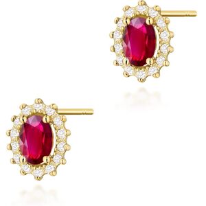 Inny producent Złote kolczyki K0514 Rubin 2 x 0,60ct żółte złoto pr. 585 Inny producent Złote kolczyki K0514 Rubin 2 x 0,60ct żółte złoto pr. 585