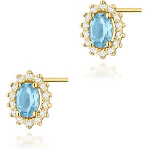 Inny producent Złote kolczyki K0514 Topaz 2 x 0,50ct żółte złoto pr. 585 Inny producent Złote kolczyki K0514 Topaz 2 x 0,50ct żółte złoto pr. 585