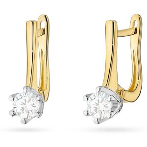 Inny producent Złote kolczyki K0520 Diament Laboratoryjny 2 x 0,30ct żółte złoto pr. 585 Inny producent Złote kolczyki K0520 Diament Laboratoryjny 2 x 0,30ct żółte złoto pr. 585