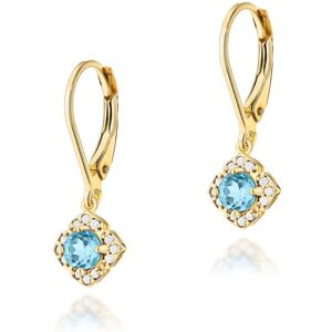 Inny producent Złote kolczyki K0571 Topaz 2 x 0,25ct żółte złoto pr. 585 Inny producent Złote kolczyki K0571 Topaz 2 x 0,25ct żółte złoto pr. 585