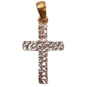 Lovrin Złoty krzyż 333 diamentowany białe złoto Chrzest Lovrin Złoty krzyż 333 diamentowany białe złoto Chrzest