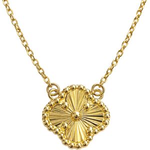 Lovrin Złoty naszyjnik 585 z diamentowaną koniczynką na łańcuszku ankier 45cm 2.23g Lovrin Złoty naszyjnik 585 z diamentowaną koniczynką na łańcuszku ankier 45cm 2.23g
