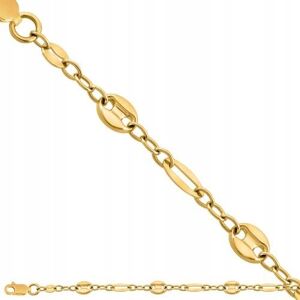 Złoty Naszyjnik Łańcuszkowy 585 5.05 g 45 cm Rodium Złoty Naszyjnik Łańcuszkowy 585 5.05 g 45 cm Rodium