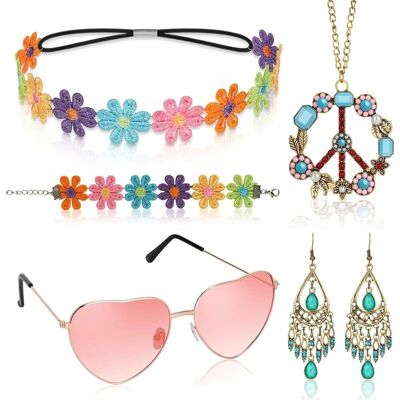 Inny producent BIŻUTERII ZESTAW BOHO RETRO STYL HIPPIE DLA KOBIET 5 SZTUK BIAŁY Inny producent BIŻUTERII ZESTAW BOHO RETRO STYL HIPPIE DLA KOBIET 5 SZTUK BIAŁY