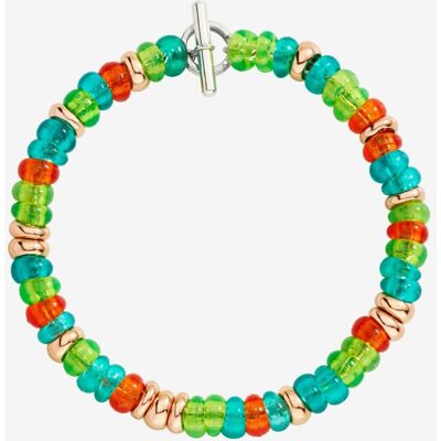 Bracciale Rondelle in argento dorato oro rosa 18K e plastica riciclata Adulto unisex DODO Rondelle Plain DBC5003_RONDE_VERAG Bracciale Rondelle in argento dorato oro rosa 18K e plastica riciclata Adulto unisex DODO Rondelle Plain DBC5003_RONDE_VERAG
