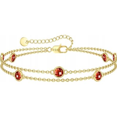 Inny producent BRANSOLETKA DAMSKA SREBRNA CYRKONIE ZŁOTO REGULOWANA ZAPIĘCIE ELEGANCKA Inny producent BRANSOLETKA DAMSKA SREBRNA CYRKONIE ZŁOTO REGULOWANA ZAPIĘCIE ELEGANCKA