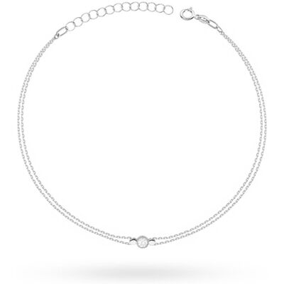 Inny producent Bransoletka Diament 0,10ct białe złoto pr. 585 Inny producent Bransoletka Diament 0,10ct białe złoto pr. 585