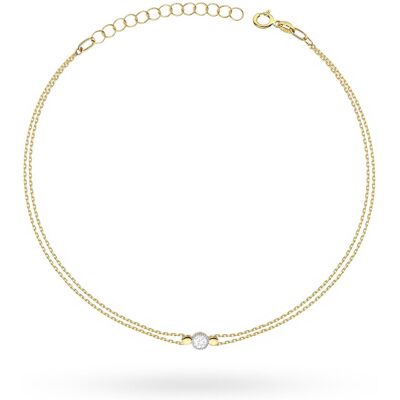 Inny producent Bransoletka Diament 0,10ct żółte złoto pr. 585 Inny producent Bransoletka Diament 0,10ct żółte złoto pr. 585