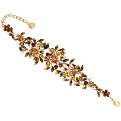Colibra Bransoletka Kolorowe Kwiatuszki Z Kryształkami Z Kolekcji Blossom (B8157au/k) Colibra Bransoletka Kolorowe Kwiatuszki Z Kryształkami Z Kolekcji Blossom (B8157au/k)
