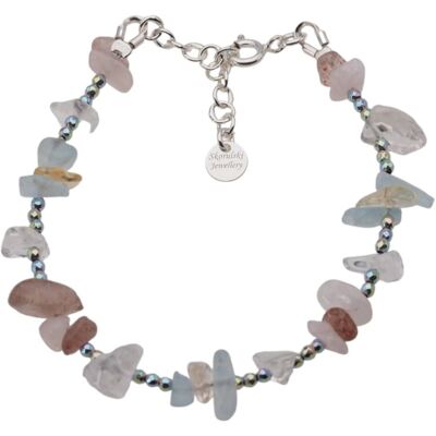 Skorulski Jewellery Bransoletka - Kwarc, Cytryn, Hematyt kulki i srebro Skorulski Jewellery Bransoletka - Kwarc, Cytryn, Hematyt kulki i srebro