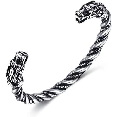 Inny producent Bransoletka męska stalowa BANGLA gryf VIKINGS Inny producent Bransoletka męska stalowa BANGLA gryf VIKINGS