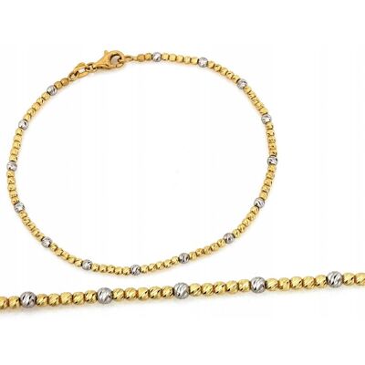 Lovrin Bransoletka modna z żółtego i białego złota 585 14k 3.24g diamentowana r19 Lovrin Bransoletka modna z żółtego i białego złota 585 14k 3.24g diamentowana r19