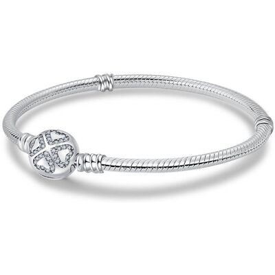 Yongsu Bransoletka modułowa baza do Charms SREBRO 925 Cztery Serca 21 cm Yongsu Bransoletka modułowa baza do Charms SREBRO 925 Cztery Serca 21 cm