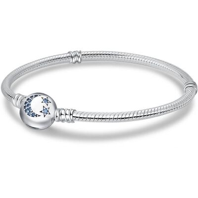 Yongsu Bransoletka modułowa baza do Charms SREBRO 925 Gwiazdy Księżyc 17 cm Yongsu Bransoletka modułowa baza do Charms SREBRO 925 Gwiazdy Księżyc 17 cm