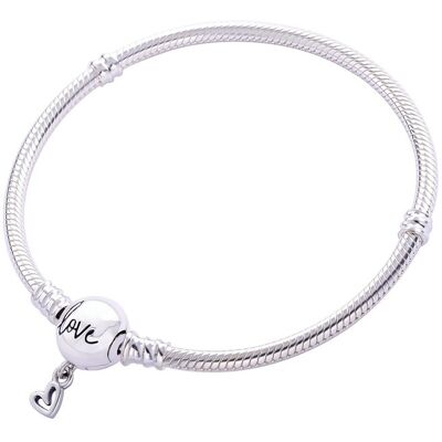 Yongsu Bransoletka modułowa baza do Charms SREBRO 925 Serce Love 17 cm Yongsu Bransoletka modułowa baza do Charms SREBRO 925 Serce Love 17 cm