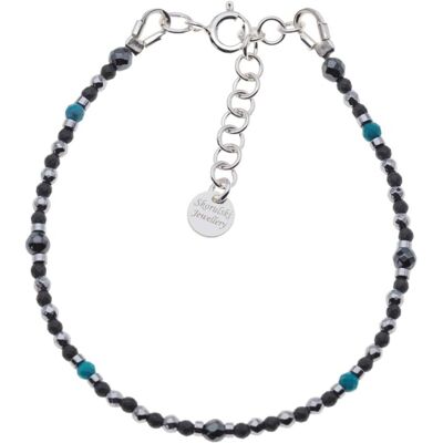 Skorulski Jewellery Bransoletka regulowana - Turkus, Hematyt i srebro Skorulski Jewellery Bransoletka regulowana - Turkus, Hematyt i srebro