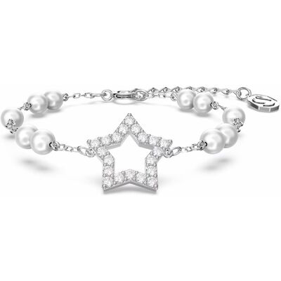 Inny producent Bransoletka Swarovski - Stella White, Silver M 5645385 Inny producent Bransoletka Swarovski - Stella White, Silver M 5645385