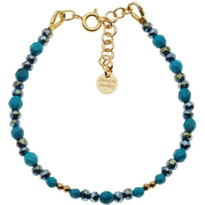 Skorulski Jewellery Bransoletka - Turkus, Hematyt i srebro złocone Skorulski Jewellery Bransoletka - Turkus, Hematyt i srebro złocone