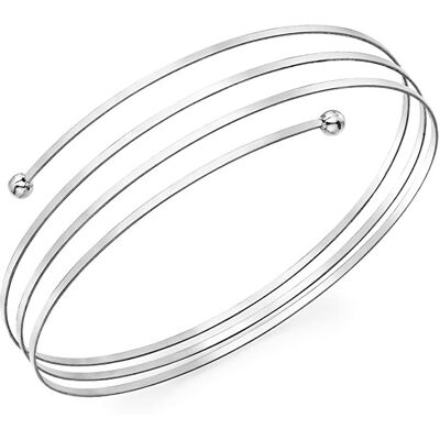 brak danych Carissima Gold Woman Spring Ball Bangle Bracelet 9ct White Gold 5.37.0380 brak danych Carissima Gold Woman Spring Ball Bangle Bracelet 9ct White Gold 5.37.0380
