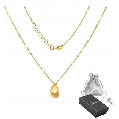 ulex premium Celebrytka Srebrna pr. 925 Elegancki Lekki Naszyjnik Złota Łezka dla Niej ulex premium Celebrytka Srebrna pr. 925 Elegancki Lekki Naszyjnik Złota Łezka dla Niej