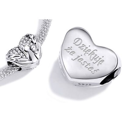 Charms do Pandora Dziękuje że Jesteś Zawieszka Charms GRAWER Srebro 925 Charmsy Trusky Charms do Pandora Dziękuje że Jesteś Zawieszka Charms GRAWER Srebro 925 Charmsy Trusky