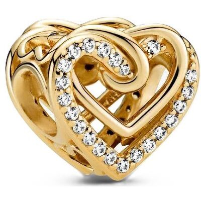 Charms Pandora 769270C01 Lśniące złączone serca Charms Pandora 769270C01 Lśniące złączone serca