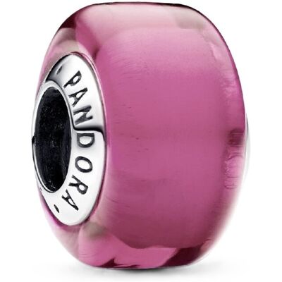 Charms Pandora 793107C00 mały z różowego szkła Murano Charms Pandora 793107C00 mały z różowego szkła Murano