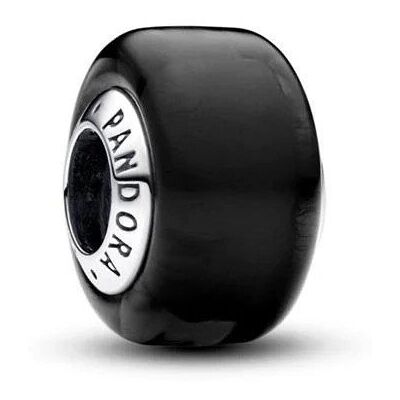 Charms Pandora - Małe czarne szkło murano 793117C00 Charms Pandora - Małe czarne szkło murano 793117C00