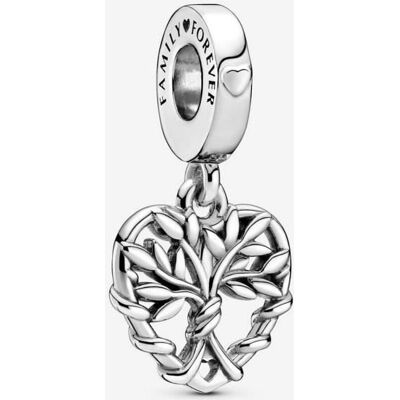 Inny producent Charms - Pandora - Wisiorek drzewo genealogiczne - Srebro próby 925 - Serce - Grawer na zawsze rodzina Inny producent Charms - Pandora - Wisiorek drzewo genealogiczne - Srebro próby 925 - Serce - Grawer na zawsze rodzina