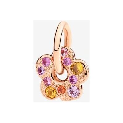Ciondolo fiore in oro rosa 9K con zaffiri Adulto unisex DODO Nature DMC5013_FLOWS_ZRO9R Ciondolo fiore in oro rosa 9K con zaffiri Adulto unisex DODO Nature DMC5013_FLOWS_ZRO9R