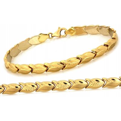 Lovrin Damska modna bransoletka złota próba 585 14k waga 5.88g 19cm diamentowana Lovrin Damska modna bransoletka złota próba 585 14k waga 5.88g 19cm diamentowana