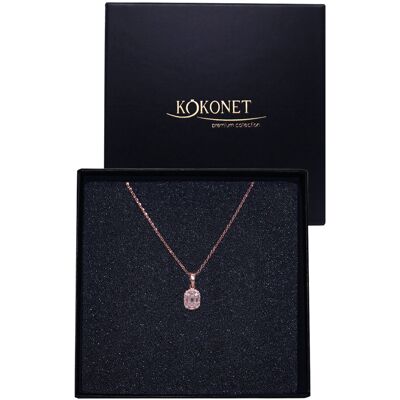 KOKONET Delikatny naszyjnik rose gold różowe złoto z zawieszką elegancki prezent KOKONET Delikatny naszyjnik rose gold różowe złoto z zawieszką elegancki prezent