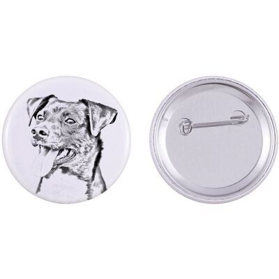 Duńsko-szwedzki pies wiejski - przypinka z twoim psem, dodaj własne foto, marka Art-Dog Duńsko-szwedzki pies wiejski - przypinka z twoim psem, dodaj własne foto, marka Art-Dog