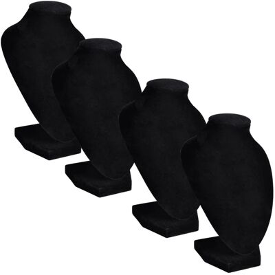 vidaXL Ekspozytor na naszyjnik 9x8,5x15 cm czarny vidaXL Ekspozytor na naszyjnik 9x8,5x15 cm czarny