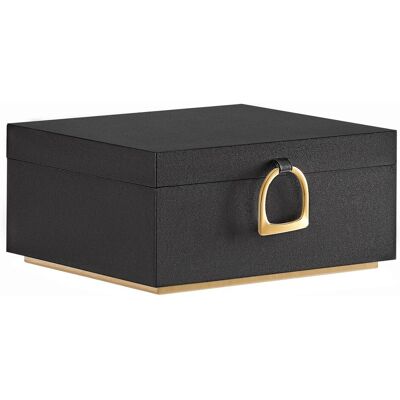 songmics Elegancka szkatułka na biżuterię 2 poziomy czarna songmics Elegancka szkatułka na biżuterię 2 poziomy czarna