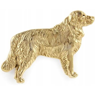 ART Golden Retriever pozłacany pin broszka ART Golden Retriever pozłacany pin broszka